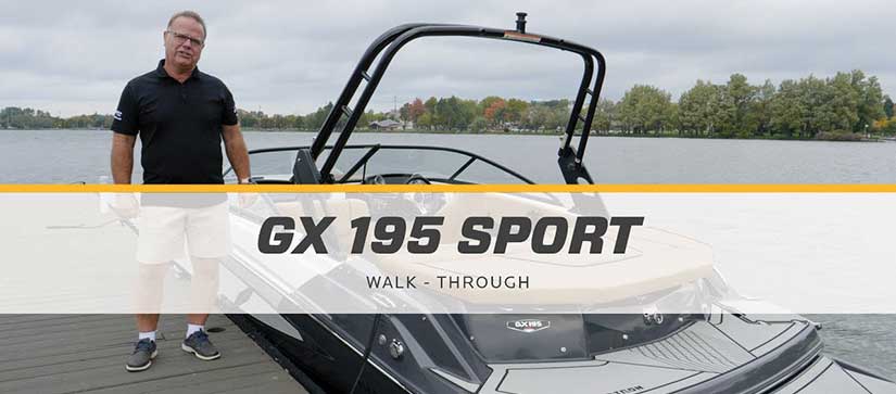 Glastron GX 195 sport walkthrough video thumbnail