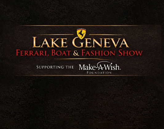 lake geneva ferrari boat  fashion show