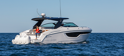 Cruisers Yacht on the water