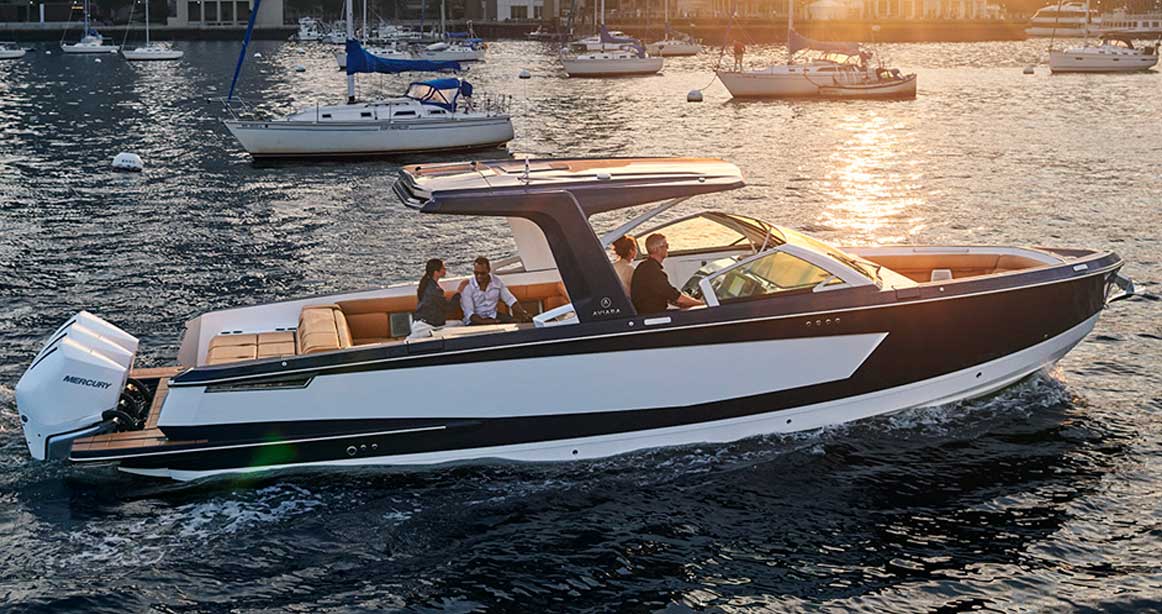Aviara boat on the water