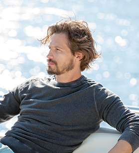 man on an azimut