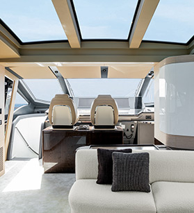 Azimut interior of a boat