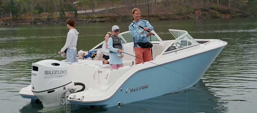 People fishing on a Sailfish 226
