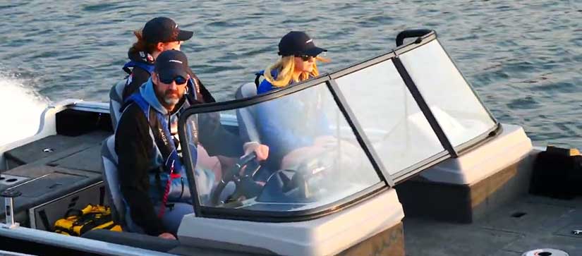 Three people on a Starcraft Delta 178 DC