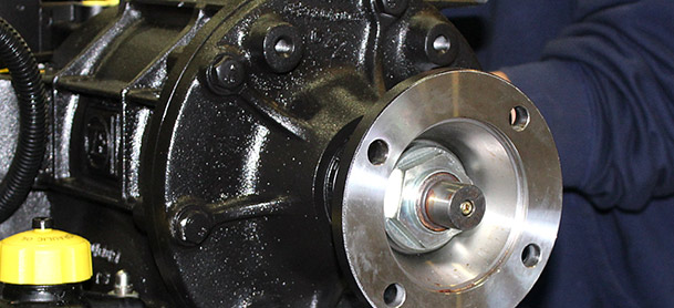 Person working on an engine