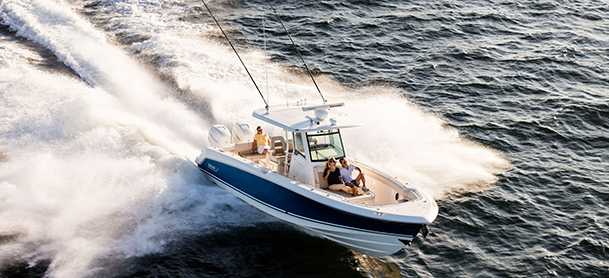 Boston Whaler Outrage on the water