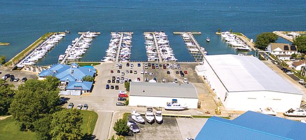 SkipperBud's Marina Del Isle aerial view