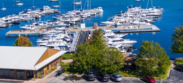 SkipperBud's Quarterdeck Marina aerial view 